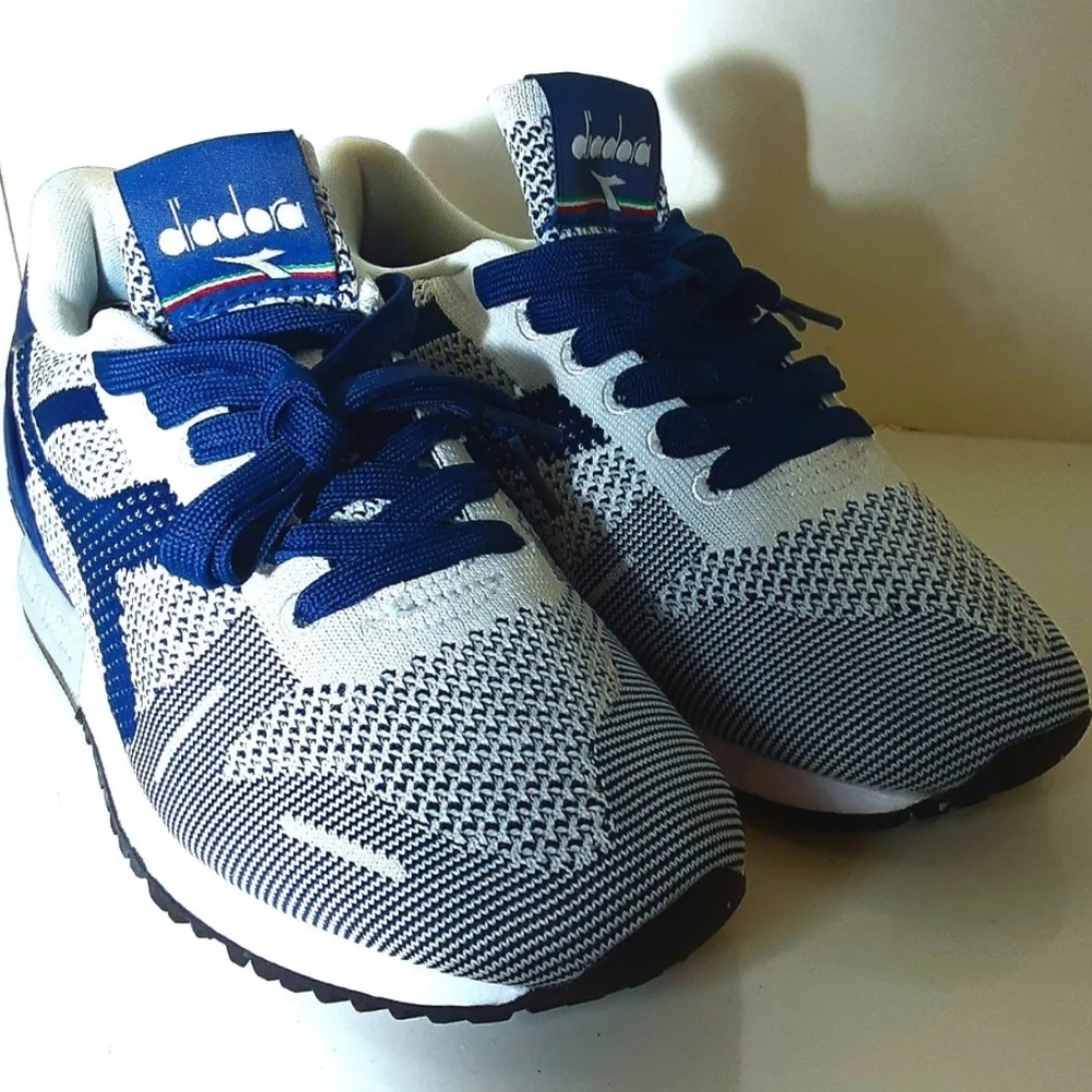 DIADORA TITAN II Sneaker Navy White Suede MenSize-5/Women 7 Running Shoes